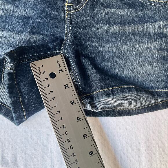 Sequin Heart Women’s Denim Short Shorts size 1 (XS), Jeans Blue - Picture 6 of 9